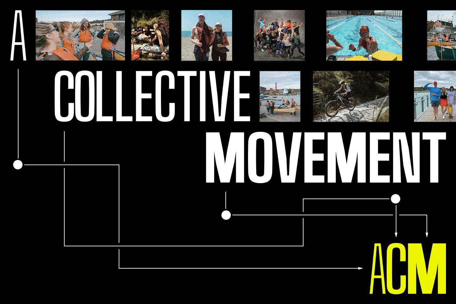 All Conditions Media, the biggest action sports PR and communications agency in the UK and across Europe, in an image that shows their A Collective Movement manifesto